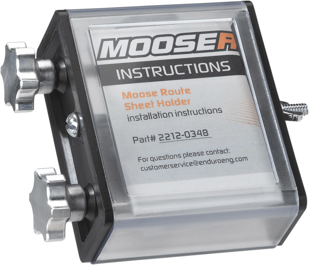 Moose Offroad Side Load Route Sheet Holder 14-053 – Durable 2.25 x 2.50-Inch Viewing Window for Dual-Sport and Enduro Motorcycles - Kelly Motorsports