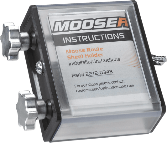 Moose Offroad Side Load Route Sheet Holder 14-053 – Durable 2.25 x 2.50-Inch Viewing Window for Dual-Sport and Enduro Motorcycles - Kelly Motorsports