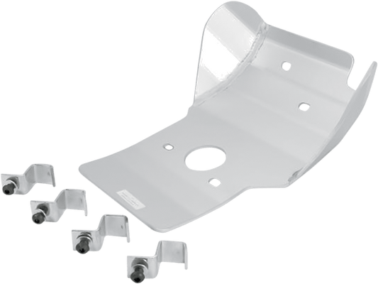 Moose Offroad Skid Plate for Honda CR250R (Part 452) - Silver Aluminum Protection - Kelly Motorsports