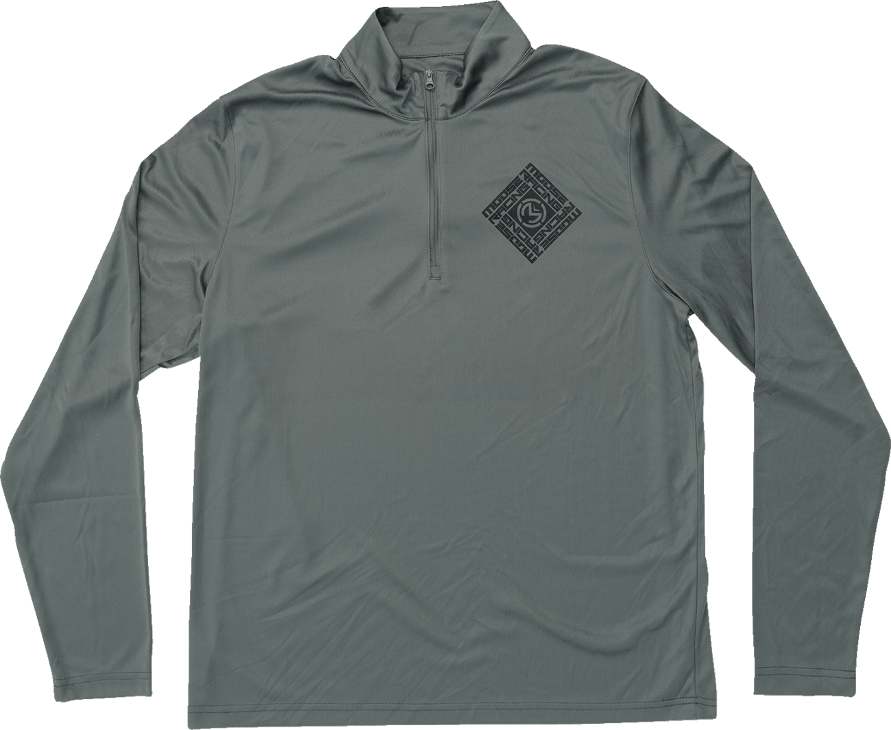 MOOSE OFFROAD Spin Sync Quarter Zip Pullover - Gray - Small 3050-6969 - Kelly Motorsports