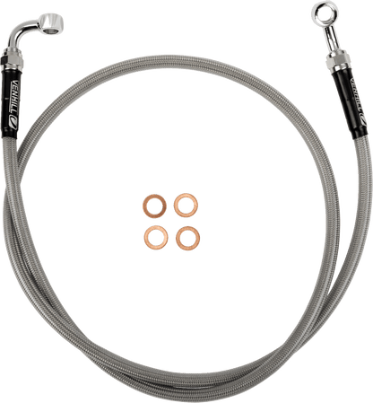 MOOSE OFFROAD Stainless Steel Braided Clutch Line for Gas Gas, Husqvarna, KTM - Part K01-3-041/P - Kelly Motorsports