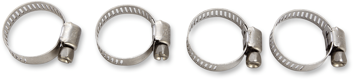 MOOSE OFFROAD Stainless Steel Hose Clamp - 10-25 mm, 4-Pack, Part Number 114-6408 - Kelly Motorsports