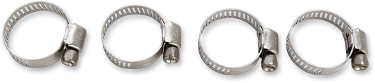 MOOSE OFFROAD Stainless Steel Hose Clamp - 10-25 mm, 4-Pack, Part Number 114-6408 - Kelly Motorsports