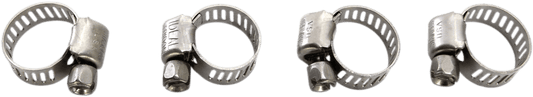 MOOSE OFFROAD Stainless Steel Hose Clamp 114-6405, 7-17 mm, 4-Pack - Kelly Motorsports