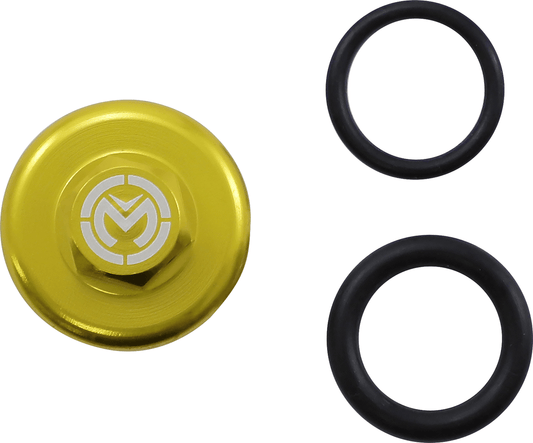 Moose Offroad Suzuki T14-6302Y Aluminum Oil Cap with Yellow Anodized Finish - Kelly Motorsports
