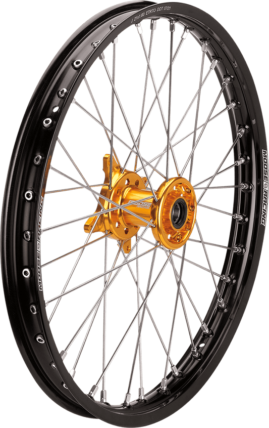 Moose Offroad SX-1 Front Wheel Assembly for Sherco CF-16021BKBU – 21x1.6 Black Wheel with Blue Hub - Kelly Motorsports