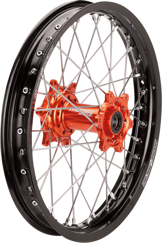MOOSE OFFROAD SX-1 Rear Wheel Assembly with Black Wheel and Orange Hub for KTM, Gas Gas, Husqvarna – Part MR-21518-BKOR - Kelly Motorsports