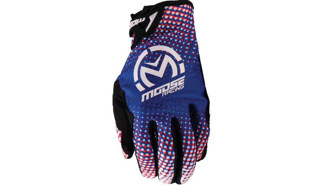 Moose Offroad SX1 Gloves - Adult | Red/White/Blue - Kelly Motorsports