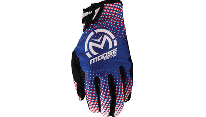 Moose Offroad SX1 Gloves - Adult | Red/White/Blue - Kelly Motorsports