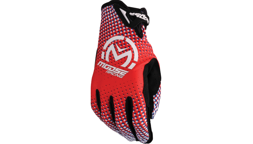 Moose Offroad SX1 Gloves - Adult | Red/White/Blue - Kelly Motorsports