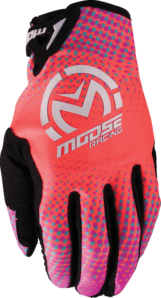 MOOSE OFFROAD SX1™ Gloves - Pink, Purple & Teal, Small – Performance Off-Road Hand Protection - Kelly Motorsports