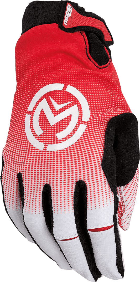 Moose Offroad SX1™ Gloves - Red/White, Medium - Part No. 3330-7322 - Kelly Motorsports