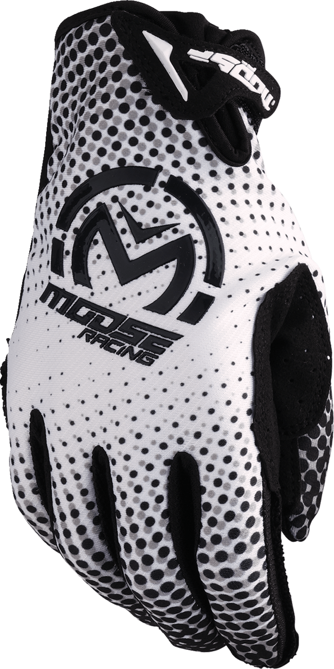 MOOSE Offroad SX1™ Gloves - White/Black Large, Part Number 3330-8044 - Kelly Motorsports