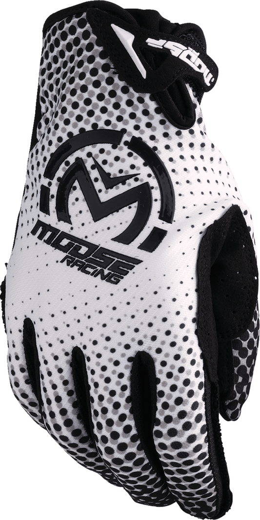 MOOSE Offroad SX1™ Gloves - White/Black Large, Part Number 3330-8044 - Kelly Motorsports
