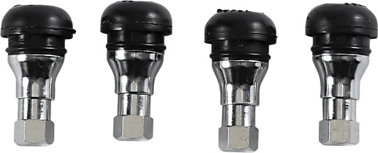 Moose Offroad TR412C-B4 Push-In Chrome and Black Valve Stem for Off-Road Vehicles - Kelly Motorsports