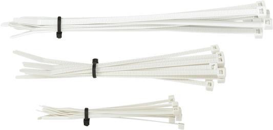 Moose Offroad White Cable Ties - 30 Pack, Part Number 303-4689 - Kelly Motorsports