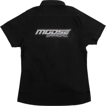 Moose Offroad Women's Shop Shirt - Black, Part Number MRS01S7BCHMR - Kelly Motorsports