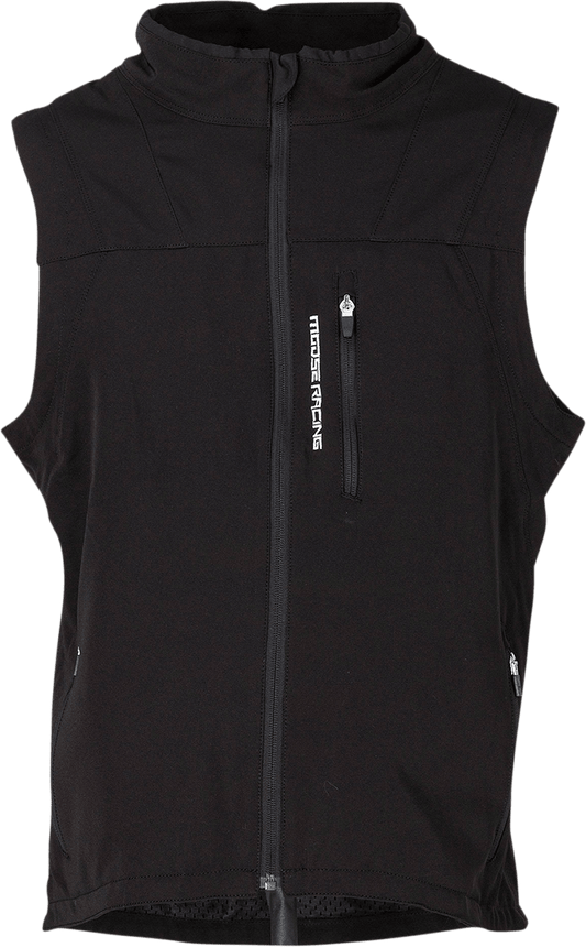 Moose Offroad XC1 Vest Water/Wind-Resistant Tech Shell Black - Kelly Motorsports
