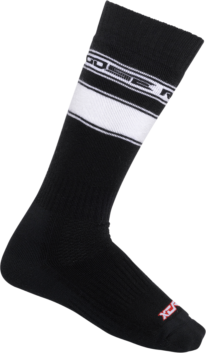 MOOSE OFFROAD XCR™ Socks Black Large/XL – High-Loft Terry Knit with Merino Wool and Coolmax® Polyester for Maximum Warmth and Moisture Control - Kelly Motorsports