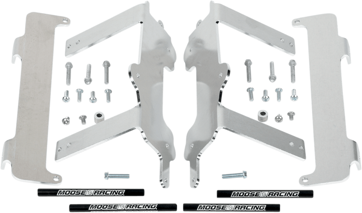 Moose Offroad Yamaha 11-150 Radiator Braces - Heavy-Duty Aluminum Support with Lazer-Etched Logo - Kelly Motorsports
