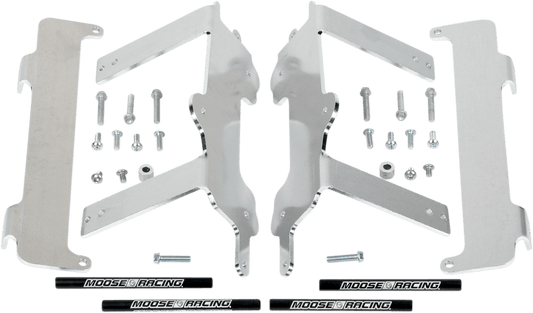 Moose Offroad Yamaha 11-150 Radiator Braces - Heavy-Duty Aluminum Support with Lazer-Etched Logo - Kelly Motorsports