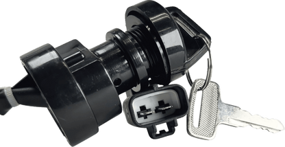 Moose Offroad Yamaha Ignition Switch 700-1312-PU - OEM Replacement with Keys and Mounting Nut - Kelly Motorsports