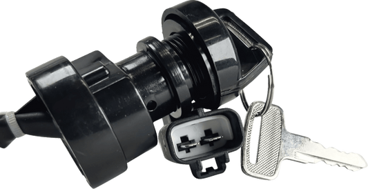 Moose Offroad Yamaha Ignition Switch 700-1312-PU - OEM Replacement with Keys and Mounting Nut - Kelly Motorsports