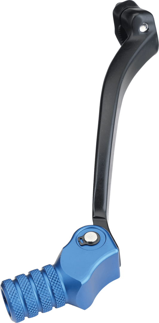 MOOSE OFFROAD Yamaha Shift Lever with 20mm Offset - Blue CNC Machined Aluminum and Stainless Steel Spring - Kelly Motorsports
