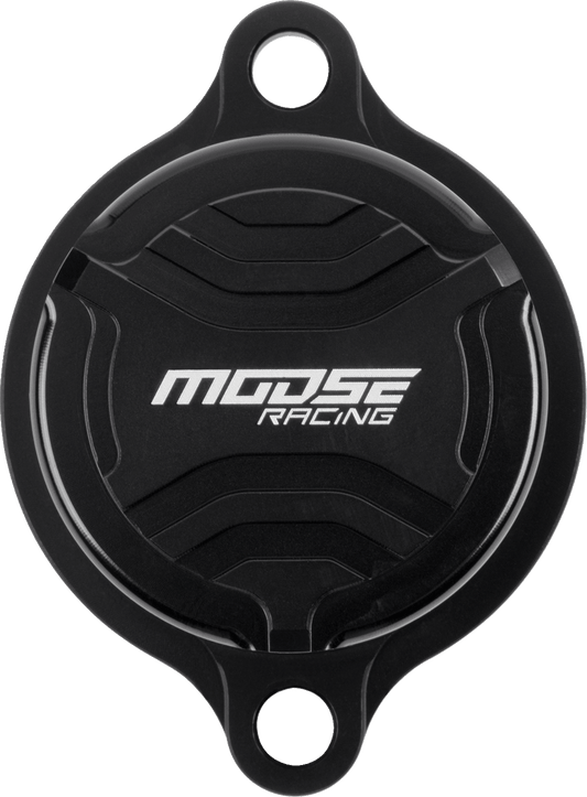 Moose Offroad Yamaha T14-4302GB CNC Machined Oil Filter Cover with Black Anodized Finish - Kelly Motorsports
