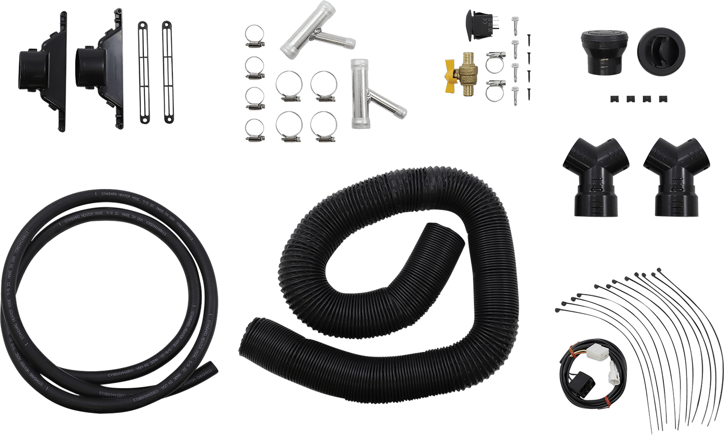 Moose Offroad Yamaha Z4721 12V UTV Cab Heater Kit for Radiator Hoses - Kelly Motorsports
