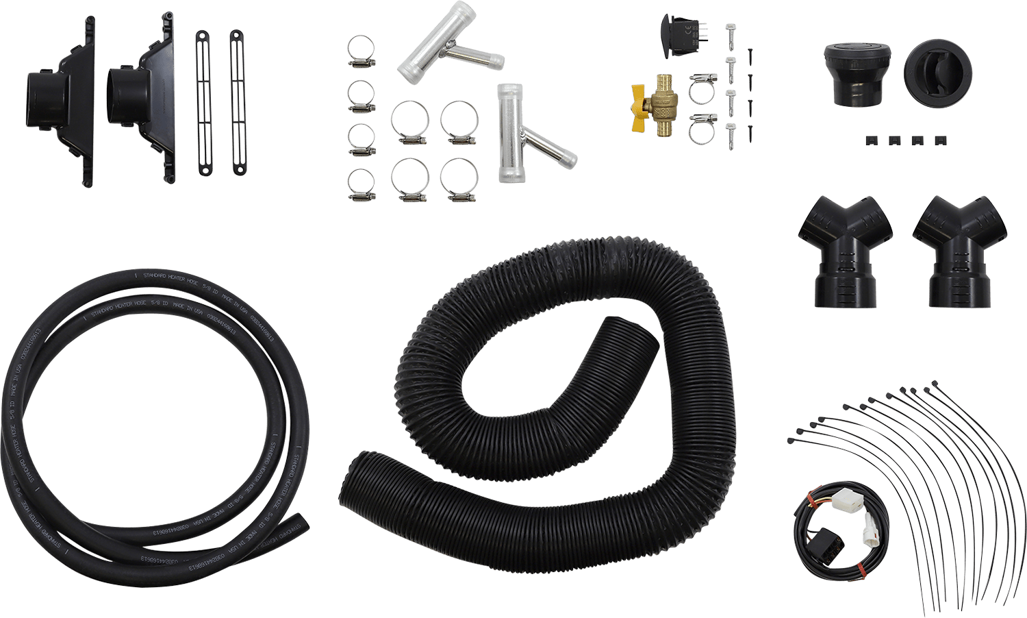 Moose Offroad Yamaha Z4721 12V UTV Cab Heater Kit for Radiator Hoses - Kelly Motorsports