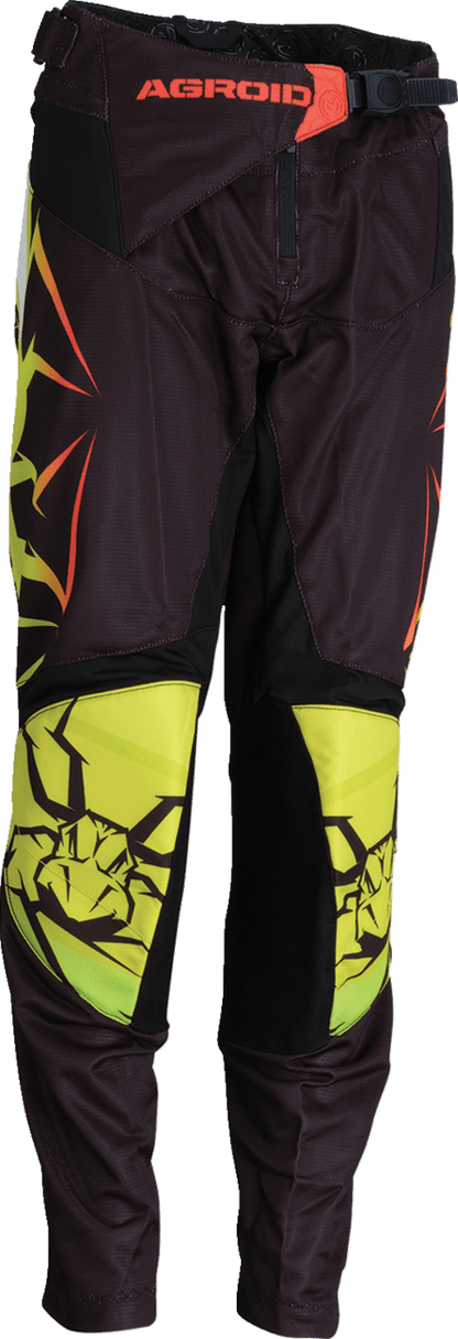 MOOSE OFFROAD Youth Agroid Mesh Pants - Hi-Viz/Black (Part No. 2903-2563) - Kelly Motorsports