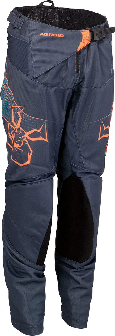 MOOSE OFFROAD Youth Agroid Vented Pants - Blue/Orange, US 28 - Part 2903-2342 - Kelly Motorsports
