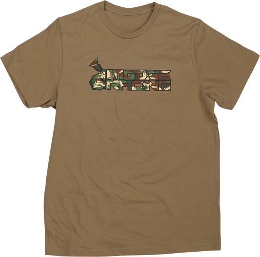 Moose Offroad Youth Camo T-Shirt - Tan Large - Part Number 3032-3688 - Kelly Motorsports