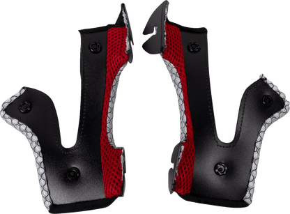 MOOSE OFFROAD Youth F.I. Cheek Pads for Vaporwave Helmet - Gray - Medium, Part Number 01343626 - Kelly Motorsports