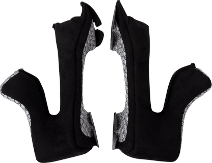 MOOSE OFFROAD Youth F.I. Cheek Pads for Vaporwave Helmet - Gray - Medium, Part Number 01343626 - Kelly Motorsports
