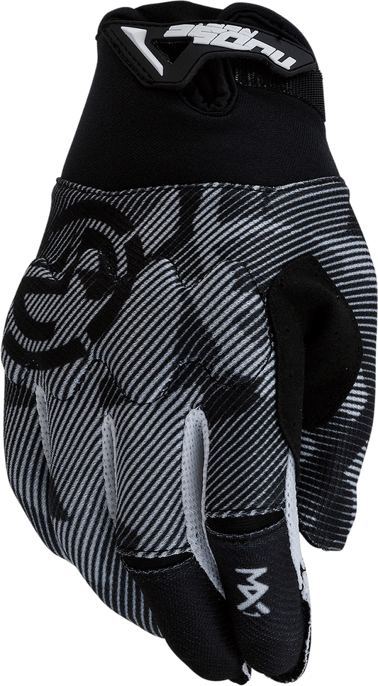 MOOSE OFFROAD Youth MX1™ Gloves - Black/White, Large (Part Number 3332-1720) - Kelly Motorsports