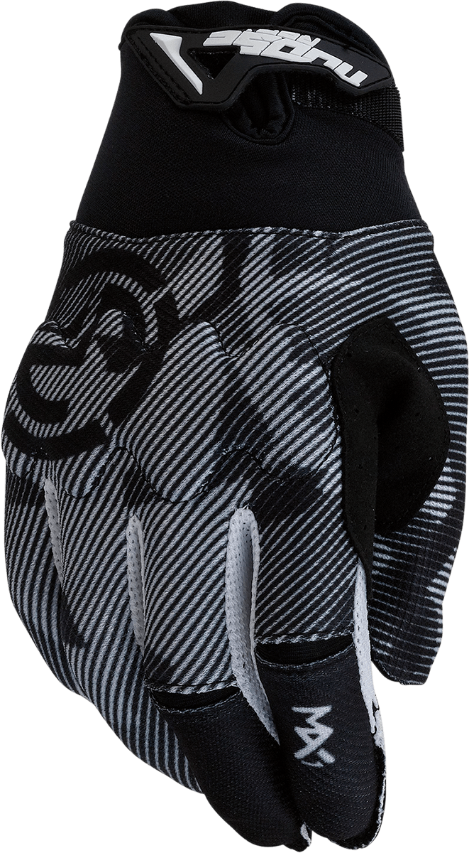 MOOSE OFFROAD Youth MX1™ Gloves Black/White - Part Number 3332-1717 - Kelly Motorsports