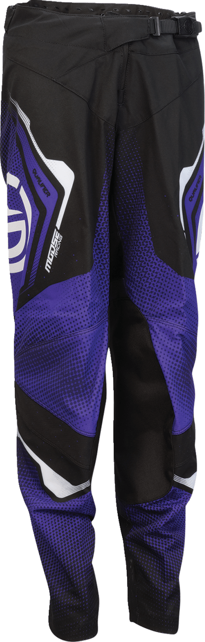 MOOSE Offroad Youth Qualifier® Pants - Black, Purple & White, US 22 - Part 2903-2660 - Kelly Motorsports
