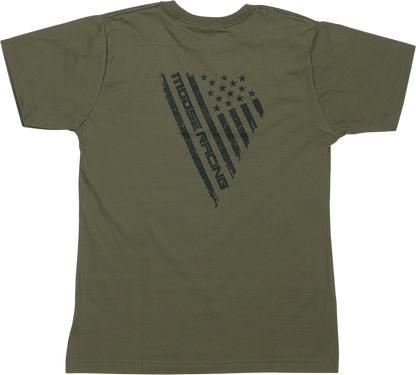 Moose Offroad Youth Salute T-Shirt - Olive, Large - Part Number 3032-3696 - Kelly Motorsports