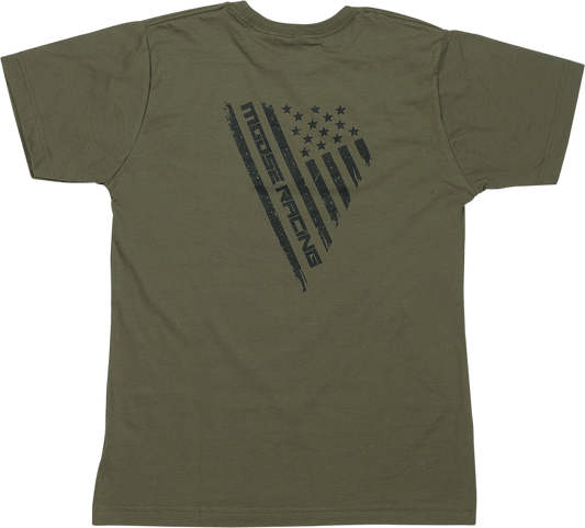 Moose Offroad Youth Salute T-Shirt - Olive, Large - Part Number 3032-3696 - Kelly Motorsports