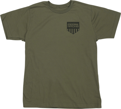 Moose Offroad Youth Salute T-Shirt - Olive, Large - Part Number 3032-3696 - Kelly Motorsports