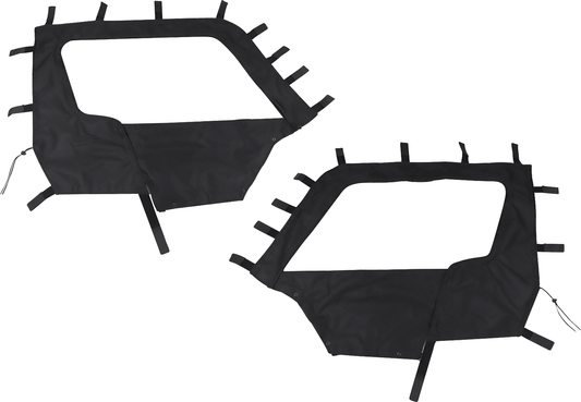 Moose Offroad YWX2SE-11 Side Enclosure for Yamaha Wolverine UTV (2024-2025) - Black - Kelly Motorsports