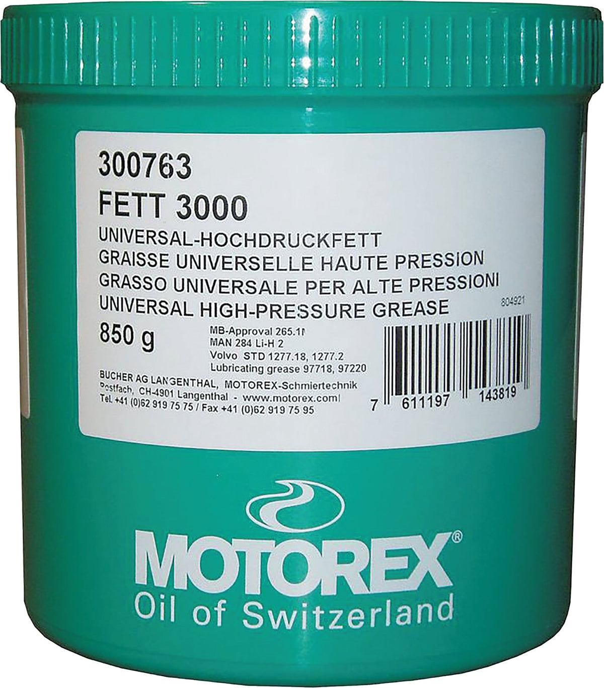 Motorex Grease 3000 850g - Kelly Motorsports
