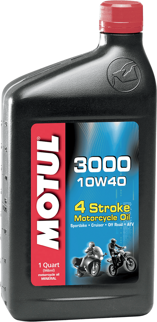 MOTUL 3000 Mineral 4T Engine Oil 10W-40 1L 107672 - Kelly Motorsports