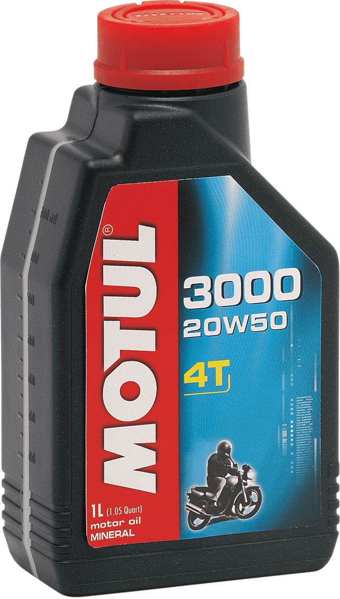 MOTUL 3000 Mineral 4T Engine Oil 20W-50 1L 107318 - Kelly Motorsports