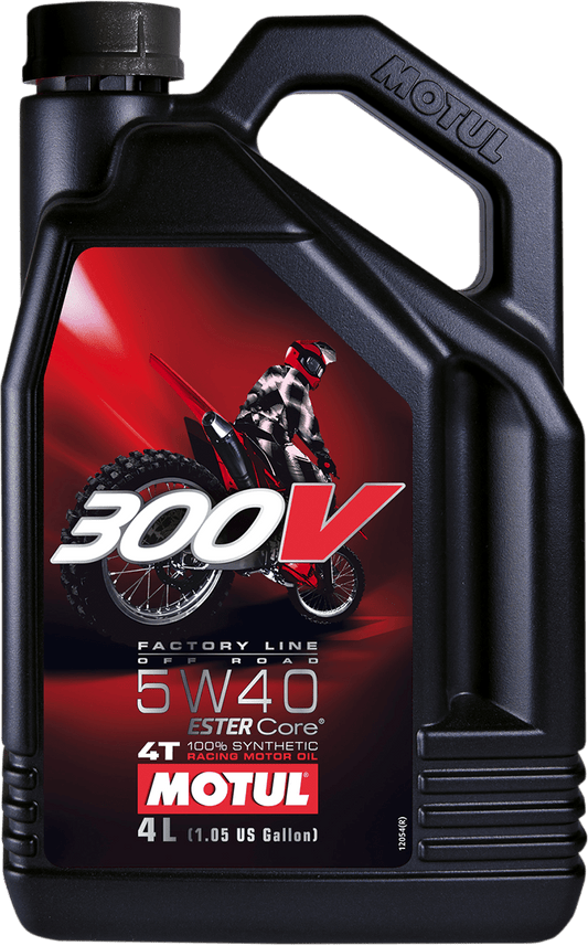 MOTUL 300V Offroad Synthetic Oil 5W-40 4L 104135 - Kelly Motorsports