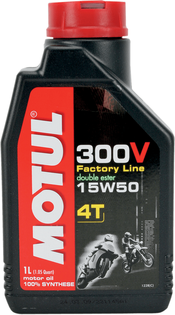 MOTUL 300V Synthetic Ester Oil 15W-50 1L 104125 - Kelly Motorsports