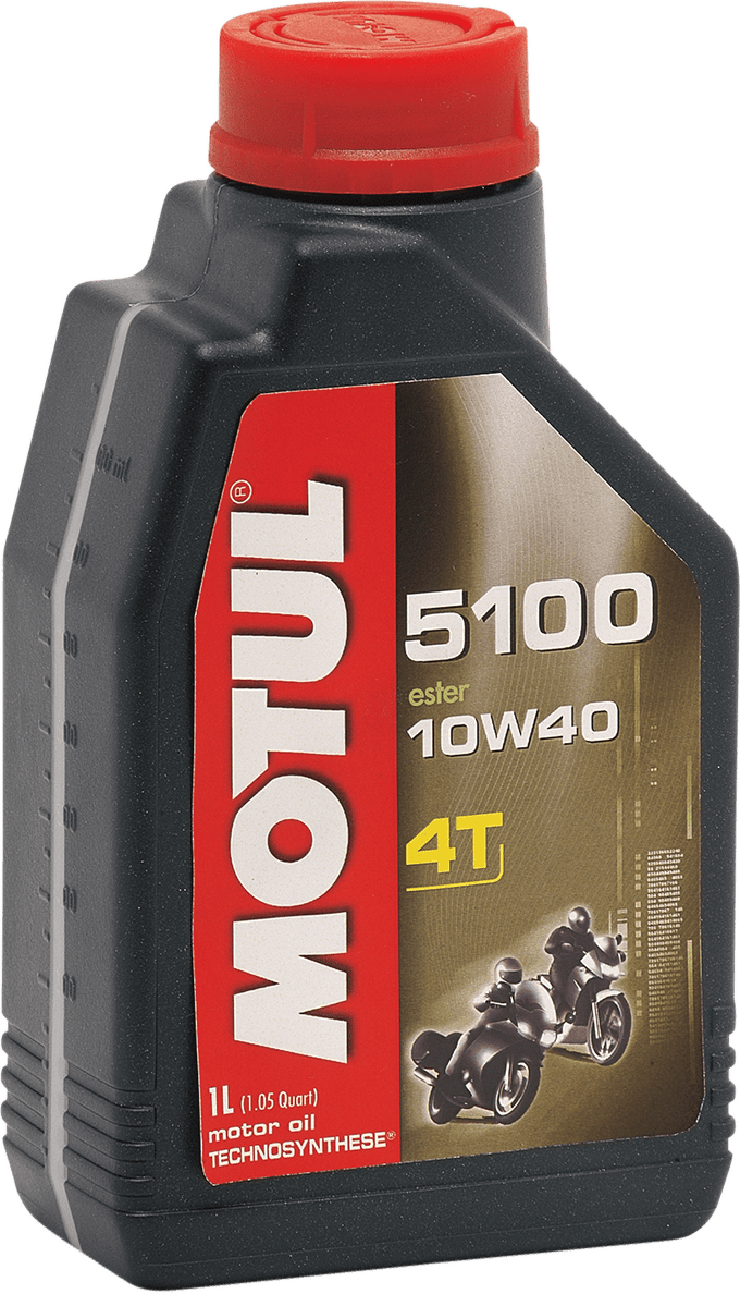 MOTUL 5100 4T Synthetic Blend Oil 10W-40 1 Qt 104066 - Kelly Motorsports