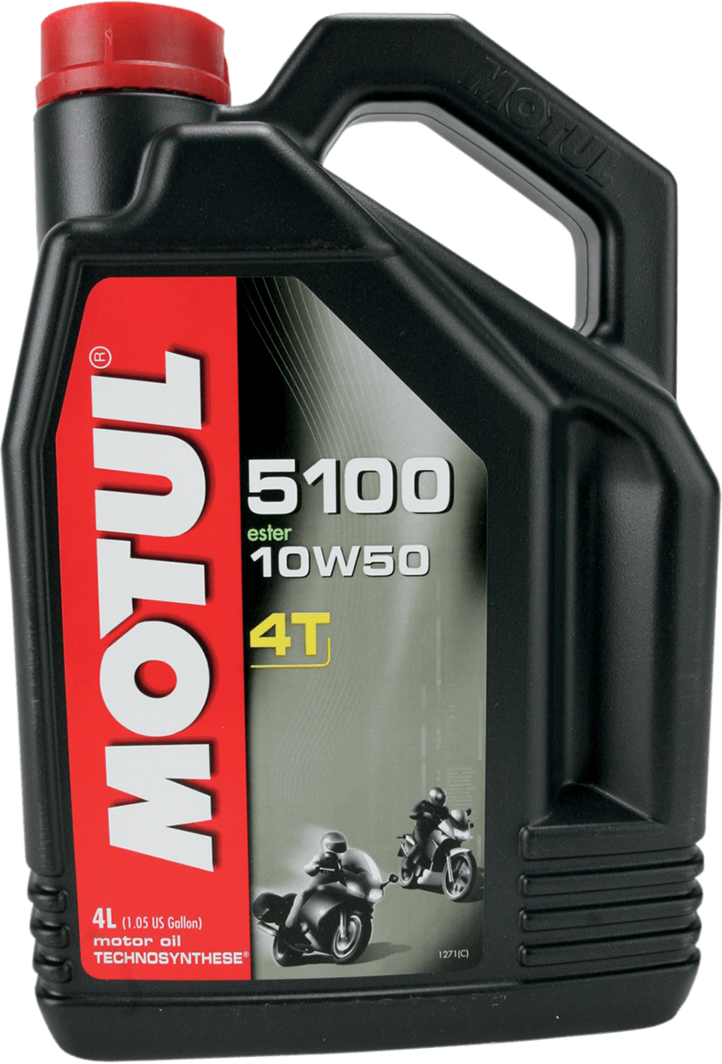 MOTUL 5100 4T Synthetic Blend Oil 10W-50 4L 104076 - Kelly Motorsports